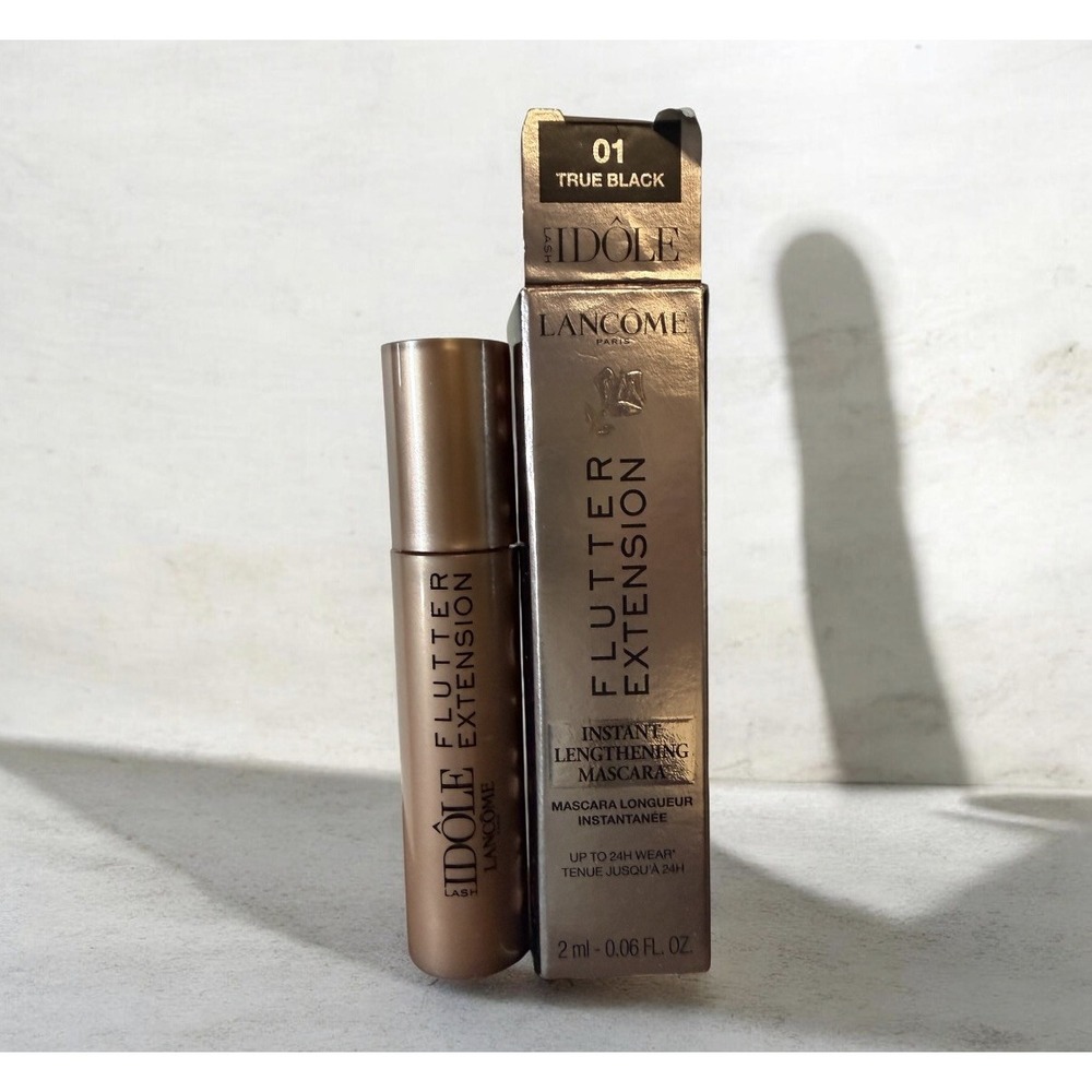 Lancôme Flutter Extension Lengthening Mascara Mini-01 TRUE BLACK,2ML NEW W/ BOX